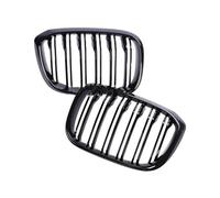 Car Front Grille Car Front Kidney Replacement Glossy Black Single Double Grill Grille For BMW G01 X3 G02 X4 2018-2022 Front Grille Racing Grills Car Front Radiator Grilles(Double Gloss Black)