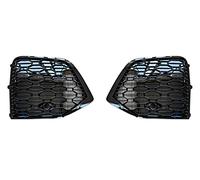 Car front grille Car Glossy Black Honeycomb Front Bumper Fog Light Cover Bezel Racing Grille For Q5 2021 2022 RS Style Radiator Grilles