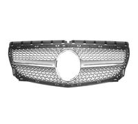 Car Front Grille Ch&rome Black Diamonds Style Front Bumper Grille For B-Class For W246 12-14 B180 B200 B250 GTR Car Grills Grill Cover Vent