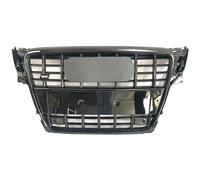 Car Front Grille Ch&rome Silver Front Style Bumper Grille With Upper For 2009-12 For A4/A4 Avant/S4 B8 Mesh Car Accessories Grill Cover Vent Radiator Grilles