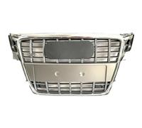 Car Front Grille Ch&rome Silver Front Style Bumper Grille With Upper For 2009-12 For A4/A4 Avant/S4 B8 Mesh Car Accessories Grill Cover Vent Radiator Grilles