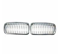 Car Front Grille Cover 1Pair Chrome Front Bumper Kidney Grille Hood Grill Refit For 7 Series E38 730IL/735I/725Tds/728I/750I Sedan 1998-2001