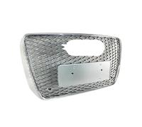 Car Front Grille Cover For RSQ7 Style Front Sport Hex Mesh Hood Grill Black For Q7 4L 2007-2015 Car-styling Accessories tools