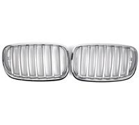 Car Front Grille Double Bridge Grill for BMW For E70 E71 For X5 For X6 2008-2013 2Pcs Car Front Kidney Grille