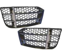 Car Front Grille Double Bridge Grill for RS5 for B8.5 2013-2016 Auto Side Front Bumper Honeycomb Mesh Fog Light Grille(1pair)