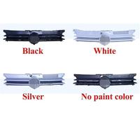 Car Front Grille Double Bridge Grill for VW For Golf 4 For MK4 2004-2008 Front Bumper(White)