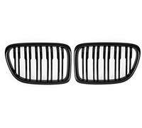 Car front grille Dual Slats Front Hood Kidney Grill Grille For BMW For X1 For E84 2009-2014 SUV 51112993305 51112993306 Car Auto Parts Radiator Grilles(Gloss black)