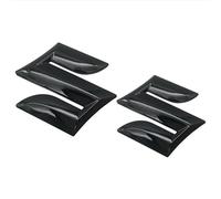 Car Front Grille Eemblem Rear Trunk Badge Sticker, for Suzuki Swift SX4 S-Cross Vitara, Car Exterior Decoration Accessories,Black-