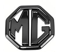 Car Front Grille Emblem Badge for MG ZS 2021 2022 2023 2024 2025, Chrome ABS Grill Badge Front Emblem, Logo Cover Sticker Badge Decals, Car Emblems Car Accessories,Black-ahead