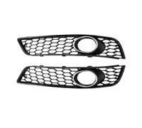Car Front Grille For A3 8P 2009 2010 2011 2012 2013 8P0807682D 8P0807681D 2pcs Car Front Bumper Fog Light Grille Cover Honeycomb Mesh Front Kidney Grille(Silver)