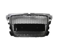 Car Front Grille For A3 S3 8P 2008-2012 Glossy Black Racing Grilles Upper RS3 Style Honeycomb Grill Cover Car Front Bumper Front Bumper Center Grill