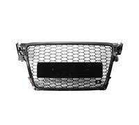 Car Front Grille For A4 B8 8T S4 2008-2012 RS4 Style Front Bumper Grille Glossy Black Grill Cover Honeycomb Mesh Front Bumper Center Grill