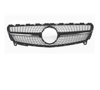 Car front grille For Benz A Class W176 A35 A180 A200 A250 A260 2013-2018 Front Inlet Mesh Grille Middle Grid Tuning(Grille Black-1)