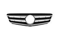 Car Front Grille For Benz C-Class W204 C43 2008-2014 C180 C200 C250 C300 For AMG A204 880 0023 Front Bumper Hood Grille Front Kidney Grilles(Sport-Chrome Black)