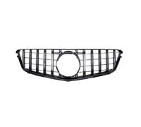Car Front Grille For Benz C W204 C43 C180 C200 C250 C300 GT 2007 2008 2009 2010 2011 2012 2013 2014 Front Bumper Grille Hood Grill Radiator Grill(GT Silver)
