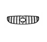 Car Front Grille For Benz For Smart For Fortwo W453 2 Door 2015-2019 For Coupe Front Grille Grill GT Style Silver/Black Upper Bumper Hood Mesh Grid Car Front & Radiator Grilles(Black)