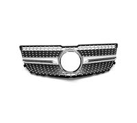 Car Front Grille For Benz GLK Class X204 GLK260 GLK300 GLK350 2013 2014 2015 Upgrade Diamond Style Grills Front Hood Grille Racing Grill Front Grill Grille(Silver)