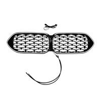 Car Front Grille For BMW 2 Series F44 2020 To Up Coupe Diamond Style Front Kidney LED Light Grille Kits luminous Racing Lamp Grills By ABS Front Bumper Grille