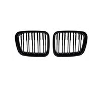 Car Front Grille For BMW 3 Series 2002-2005 E46 4-Door 320i 325i 325xi 330i 330xi Double Slats Black Grill Grille Front Kidney Front Bumper Kidney Grilles(Black 2 Door97-01)