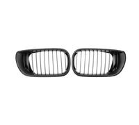 Car Front Grille For BMW 3 Series E46 4 Door 2002 2003 2004 2005 Front Bumper Racing Grille Glossy/Matte Car Front Kidney Grill Single Slat Hood Grille Radiator Grill(Matte Black)