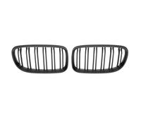 Car Front Grille For BMW 3-Series E90 E91 2009-2012 Chrome Racing Grill Diamonds Style Kidney Grille All Glossy Black Radiator Car Radiator Grille(Double-Matte Black)