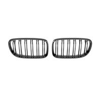Car Front Grille For BMW 3-Series E90 E91 2009-2012 Single Line Style Glossy Black Dual Slats Grilles Diamonds Style Front Bumper Grilles Car Radiator Grille(Double-Glossy Black)