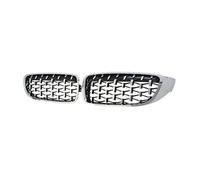 Car Front Grille For BMW 4 Series F32 F33 F36 For M3 F80 For M4 F82 2012-2018 Diamond Car Front Bumper Grille Auto Grills Racing Grill Grilles Radiator Grill(Silver)