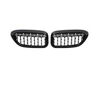 Car Front Grille For BMW 5 Series G30 G38 2018-2019 Diamond Grille Meteor Style Front Bumper Grill Car Refitting Kidney Front Bumper Center Grill(Black Edge)