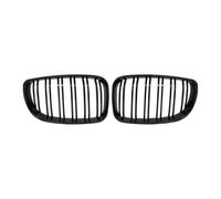 Car Front Grille For BMW E81 E87 E82 E88 128I 130I 135I Selected 2007-2011 Dual Slats Double Line Grills Car Glossy Black Grill Front Kidney Grille(Carbon Fiber)