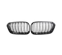 Car Front Grille For BMW F20 F21 1-Series 118i 120i 125i Hatchback 2015 2016 2017 Front Bumper Kidney Racing Grille Pair Glossy Black Grill Cover Radiator Grill