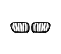 Car Front Grille For BMW For X3 F25 2010 2011 2012 2013 Glossy Black Front Hood Kidney Grille Grill ABS Dual Line Compatible Radiator Grill(Gloss Black)