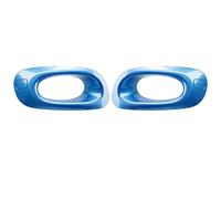 car front grille For fit for JAZZ GE6 GE8 2012 2013 2014 Front Bumper Fog Lights Cover Hood Frame Lamp Grille(1 Pair Blue)