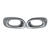 car front grille For fit for JAZZ GE6 GE8 2012 2013 2014 Front Bumper Fog Lights Cover Hood Frame Lamp Grille(1 Pair Storm Silver)