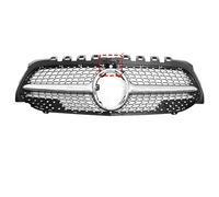 Car Front Grille For Mercedes W177 For Benz A Or A35 2019-2022 A250 A200 A180 A220 GT Diamond Front Grille Racing Bumper Grill(DiamondSilveny-Hole)