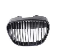 Car Front Grille For Seat Ibiza Cordoba Typ 6L 2002 2003 2004 2005 2006 2007-2009 Front Central Badgeless Debadged Grill Grille Front Bumper Grilles Cover Matte Black Radiator Grill