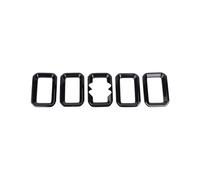 Car Front Grille For Suzuki For Jimny 2023 Up Front Grille Middle Net Decoration Ring Cover Front Sport Kidney Grille Grill(Black)