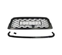 car front grille For Toyota For Sequoia 2019 2020 2021 With 3/Pcs Led Light ABS TRD Style Racing Grills Car Front Bumper Grille Glossy Black(Without LED)