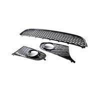 Car Front Grille For VW For Golf 6 MK6 Non-GTI 2009 2010 2011 2012 2013 Lower Center Grille Mesh Grill Fog Light Cover Suit 3pcs/set Honeycomb Front Bumper Grille Radiator Grill