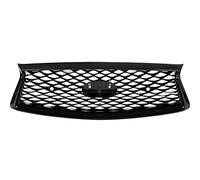 Car front grille Front Bumper Center Grille Grill Replacement For Infiniti Q50 Q50S 2014-2017 2018-2022 Racing Grills Auto Exterior Parts Radiator Grilles(18-22 Black)