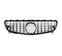 Car Front Grille Front Bumper Mesh Grille GTR Style 2013-2016 2017 2018 For 2013-2018 W176 A-Class For Benz A180 A200 A250 A45 For AMG Car Radiator Grille(2016-2018 Silver)