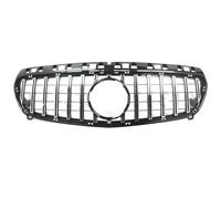 Car Front Grille Front Bumper Mesh Grille GTR Style 2013-2016 2017 2018 For 2013-2018 W176 A-Class For Benz A180 A200 A250 A45 For AMG Car Radiator Grille(2013-2015 Silver)