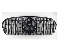 Car front grille Front Bumper Racing Grill For Mercedes For Benz GLE Class W167 2020 GLE300 GLE350 GLE450 ABS Black Middle Grille Grills Radiator Grilles(Silver)