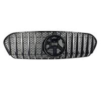 Car front grille Front Bumper Racing Grill For Mercedes For Benz GLE Class W167 2020 GLE300 GLE350 GLE450 ABS Black Middle Grille Grills Radiator Grilles(Black)