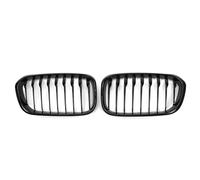 Car Front Grille Front Bumper Racing Radiator Mesh Grill For BMW 1 Series F20 F21 Facelift 2015-2019 Year Gloss Matte Black Carbon Print Front Bumper Grille(Single Gloss Black)