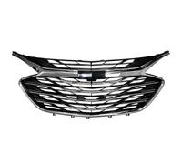 Car Front Grille Grill For Malibu 2019-2023 Front Bumper Upper Lower Grill Grille Chrome 3PCS Air Intake Grille Car Accessories OQRDVVTT(Silvery)