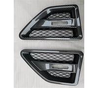 Car Front Grille Grills 1 Pair Car Fender Side Air Vent Flow Grill Cover For Land For Rover For Freelander 2 LR2 2006-2016 Grille Trim Decoration ABS(Carbon)
