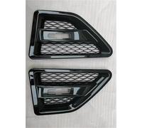 Car Front Grille Grills 1 Pair Car Fender Side Air Vent Flow Grill Cover For Land For Rover For Freelander 2 LR2 2006-2016 Grille Trim Decoration ABS(Black)