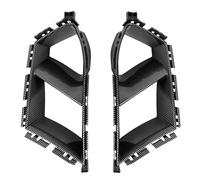Car Front Grille Grills For BMW G80 For M3 G82 G83 For M4 2021-2024 Front Bumper Side Air Vent Cover Car Fog Decorative Lower(Carbon Look)