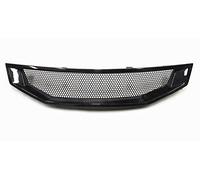 Car front grille Honeybomb Style Grille For Accord 2008-2010 Real Carbon Fiber Front Racing Grills Car Upper Bumper Intake Hood Mesh Grid Radiator Grilles