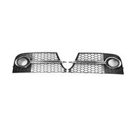Car Front Grille Honeycomb Grille Cover Mesh Grill Compatible For Audi TT MK2 S-LINE TTS 2011-2014 8J0807681KT94 Fog Light Grille Cover(Chrome Silver)